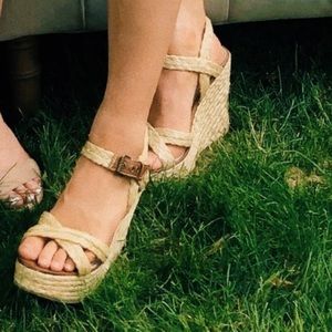 MIA woven wedges